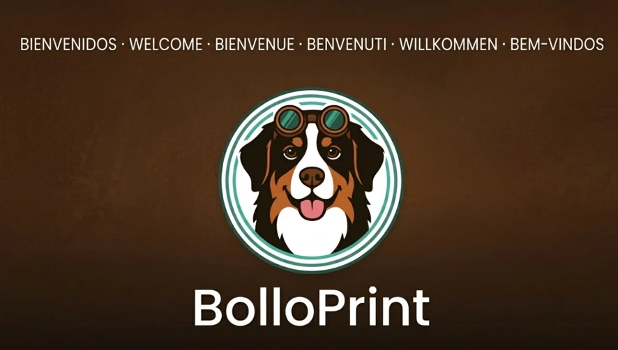 Welcome to BolloPrint, in the app's six languages